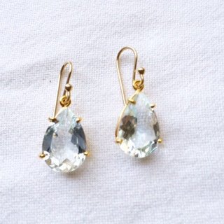 Faceted Blue Topaz Earrings | Mikkel Brøgger - Bon Ton goods