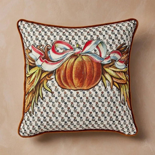 Fall Pumpkin Pillow 46cm Square | John Derian - Bon Ton goods