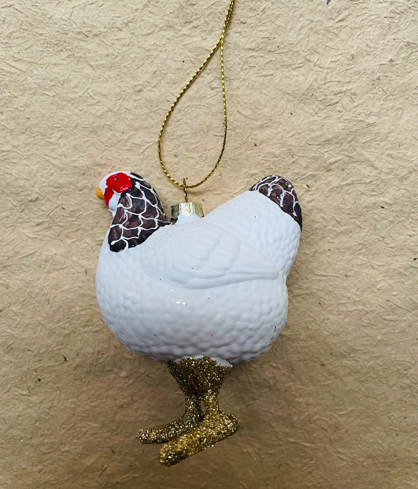 Farmhouse Hen Ornament - Bon Ton goods