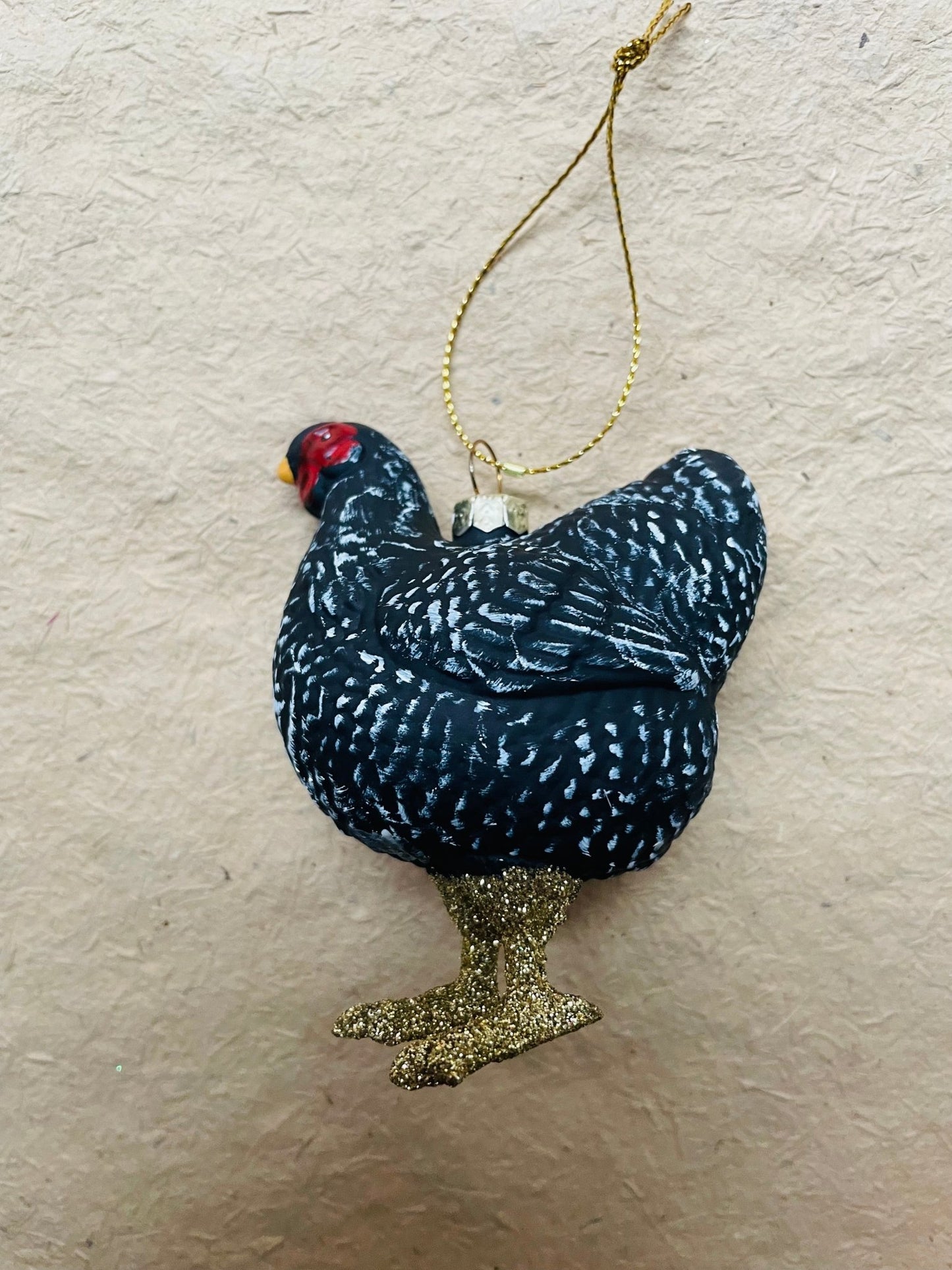 Farmhouse Hen Ornament - Bon Ton goods