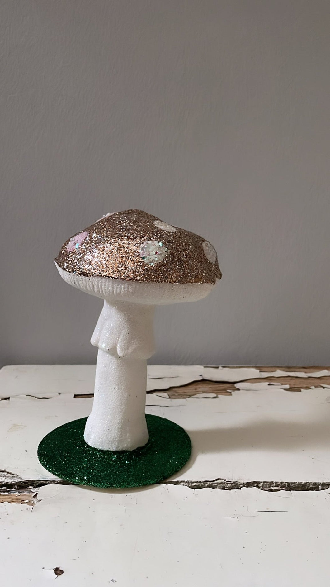 Fat Mushroom - Copper Glitter - White Dots - Bon Ton goods