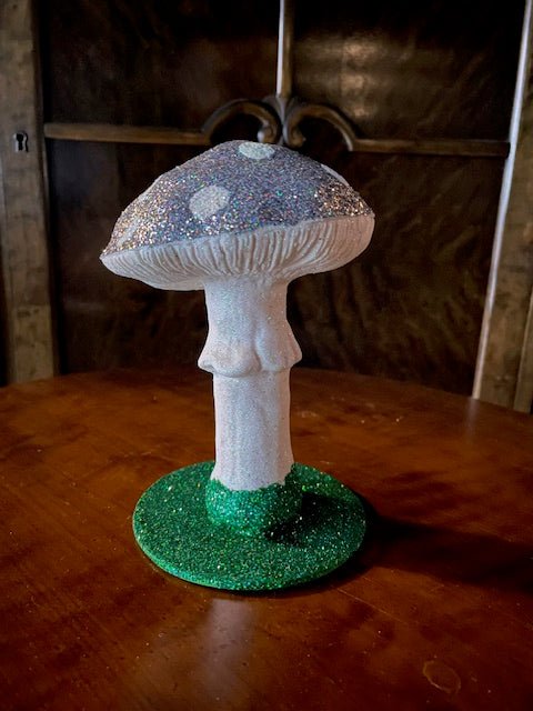 Fat Mushroom - Silver Glitter - White Dots | Ino Schaller - Bon Ton goods