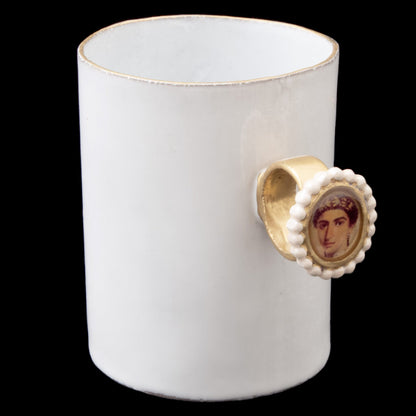 Fayum Portrait of Lady Ring Cup, Serena Carone | Astier de Villatte: Exclusive Pre-Order Item - Bon Ton goods