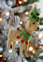 Felt Friends Dog - Christmas Tree and Elf Collar | Christmas Ornament