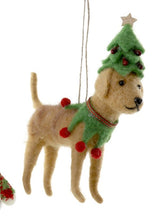 Load image into Gallery viewer, Felt Friends Dog - Christmas Tree and Elf Collar - Bon Ton goods
