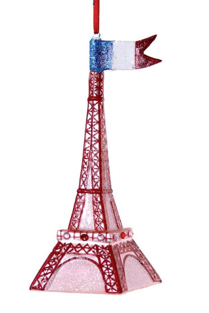 Festive Eiffel Tower - Large | Christmas Ornament - Bon Ton goods