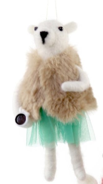 Festive Felt Friends - Bear | Christmas Ornament - Bon Ton goods