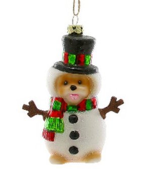 Festive Pup - Snowman | Christmas Ornament - Bon Ton goods