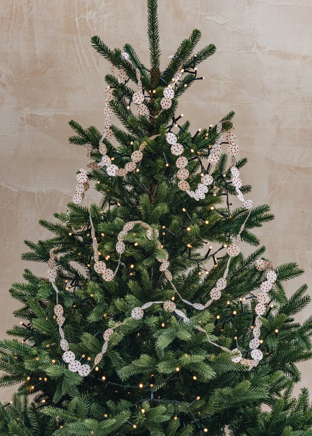 Flounce Garland, White | Christmas Ornament - Bon Ton goods