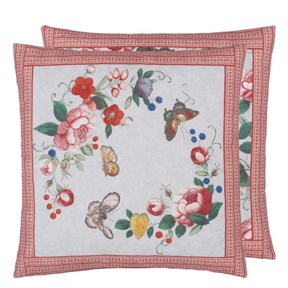 Flower Fan Sky Blue Cushion | John Derian - Bon Ton goods