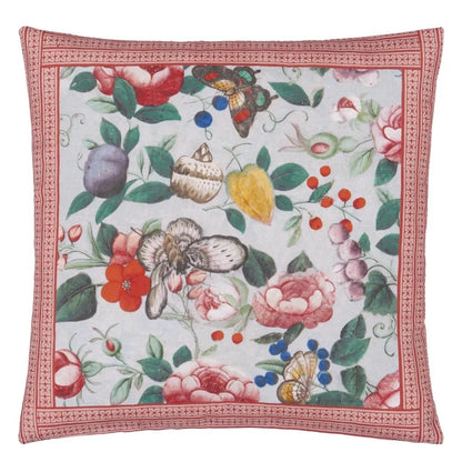 Flower Fan Sky Blue Cushion | John Derian - Bon Ton goods