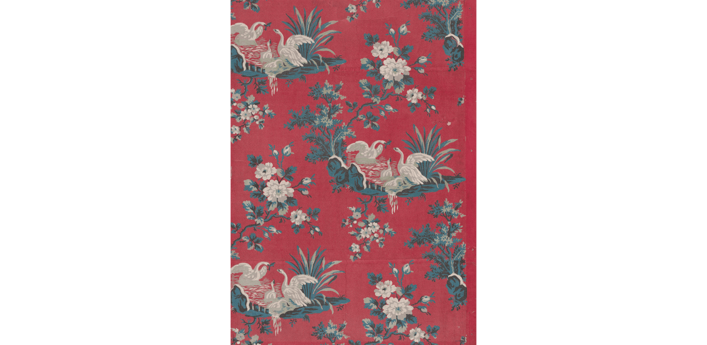 Flowers and Swans Wallpaper | Tapetorama - Bon Ton goods
