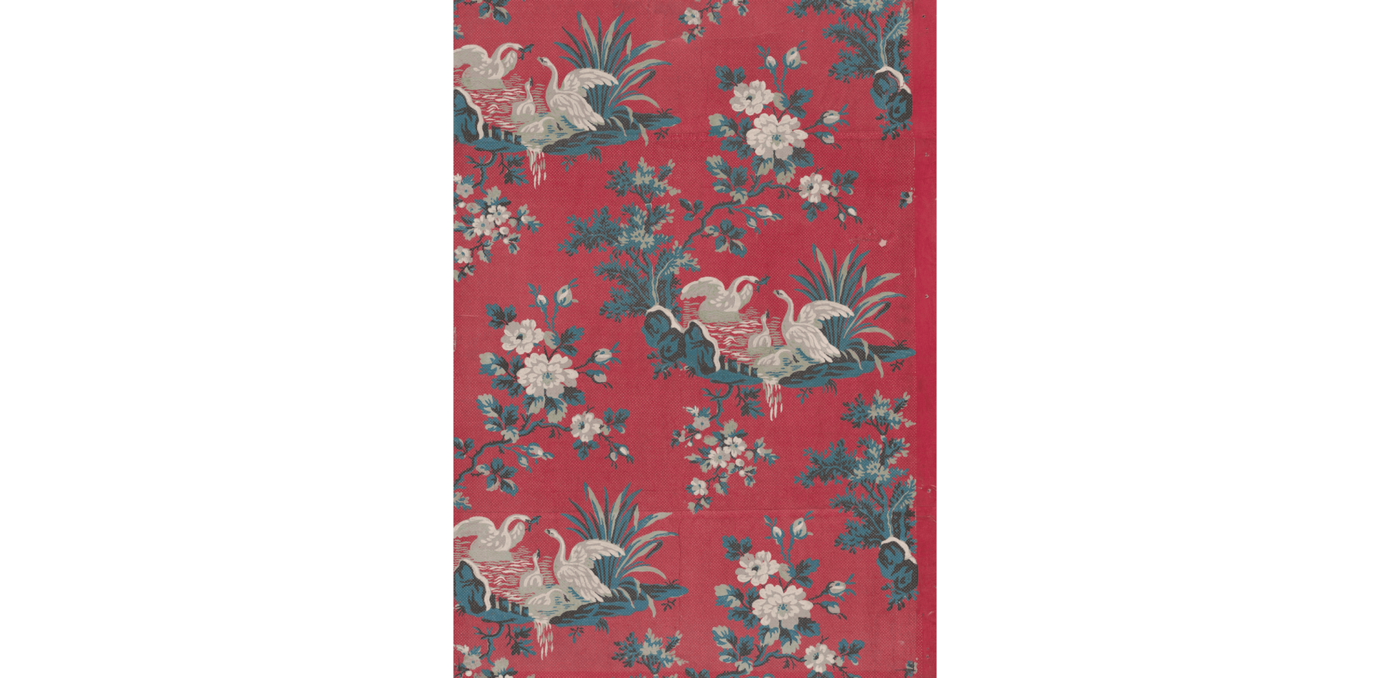 Flowers and Swans Wallpaper | Tapetorama - Bon Ton goods