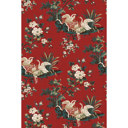 Flowers and Swans Wallpaper | Tapetorama - Bon Ton goods
