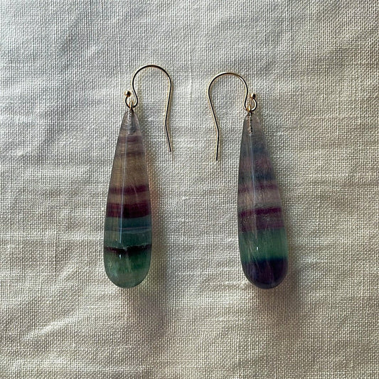 Fluorite Drop Earrings I | Mikkel Brøgger - Bon Ton goods