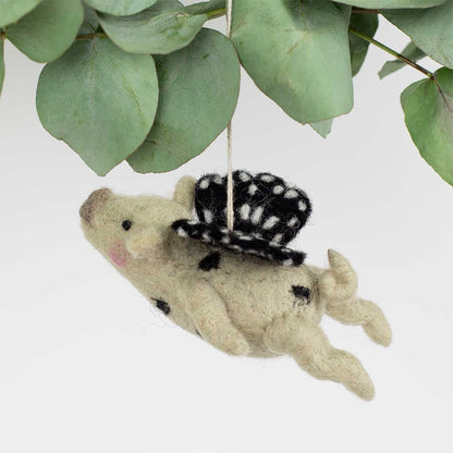 Flying Pig Ornament | Christmas Ornament - Bon Ton goods