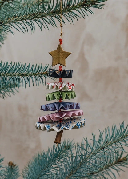 Fold Fir Christmas Ornament, Multicolor by A World of Craft, alternate view