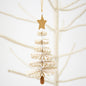 Fold Fir Christmas Ornament, White by A World of Craft, Swedish-designed handmade Christmas decoration