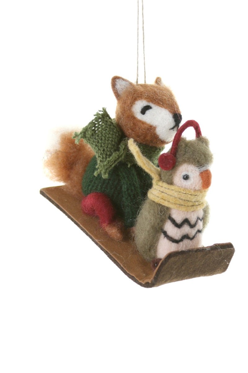 Forest Sleigh Ride Christmas Ornament - Bon Ton goods