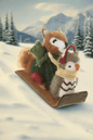 Forest Sleigh Ride Christmas Ornament - Bon Ton goods