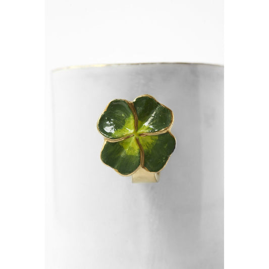 Four-Leaf Clover Ring Cup, Serena Carone | Astier de Villatte: Exclusive Pre-Order Item - Bon Ton goods