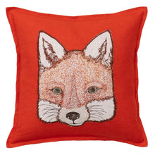 Load image into Gallery viewer, Fox Appliqué Pillow - Bon Ton goods
