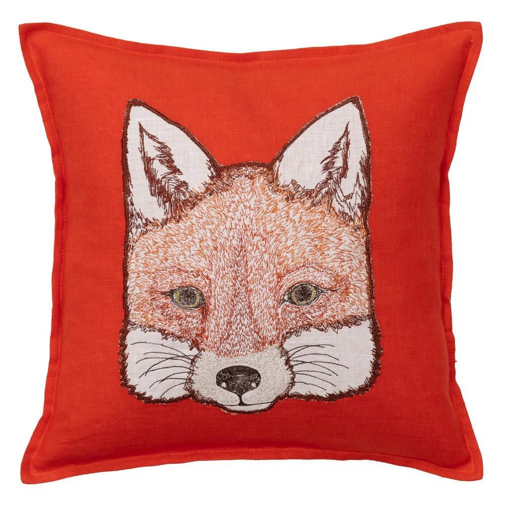 Fox Appliqué Pillow - Bon Ton goods