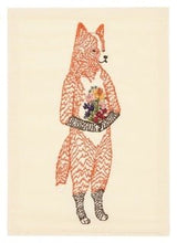 Load image into Gallery viewer, Fox with Flowers Card - Bon Ton goods
