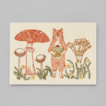 Load image into Gallery viewer, Fox with Mushrooms Card - Bon Ton goods
