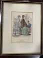 Framed Antique Fashion Print, “The Newest French Fashions” (The Young Englishwoman) 3 - Bon Ton goods