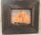 Framed Maritime Painting with Sailing Vessel - Bon Ton goods