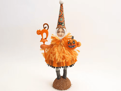 Frills & Chills Figure | Vintage by Crystal Spun Cotton Ornament - Bon Ton goods