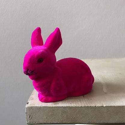 Fuchsia Velvet - Extra Small Bunny Lying, | Ino Schaller - Bon Ton goods