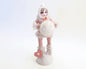 Fuzzy Warm Girl W/ Snowball Figure | Vintage by Crystal Spun Cotton Ornament | Vintage by Crystal Spun Cotton Ornament - Bon Ton goods