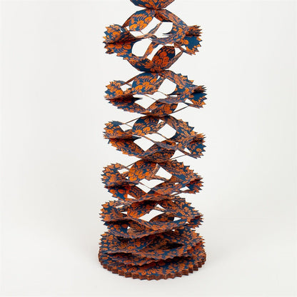 Christmas Garland, Orange and Turquoise by A World of Craft, alternate view