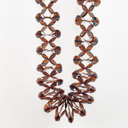 Christmas Garland, Orange and Turquoise by A World of Craft, Swedish-designed handmade Christmas decoration
