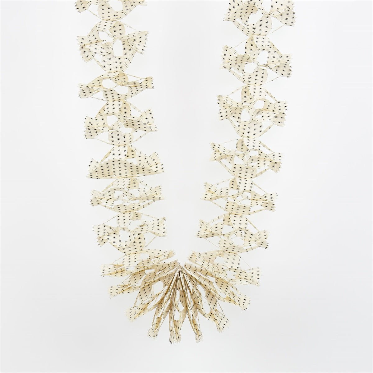 Christmas Garland, White and Black by A World of Craft, Swedish-designed handmade Christmas decoration