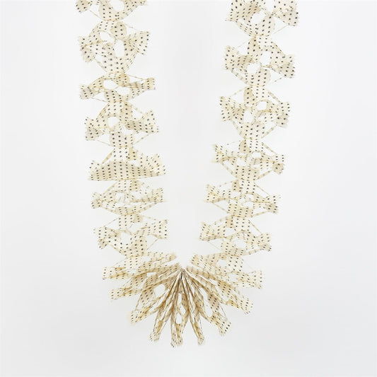 Garland, White and Black | Christmas Ornament - Bon Ton goods