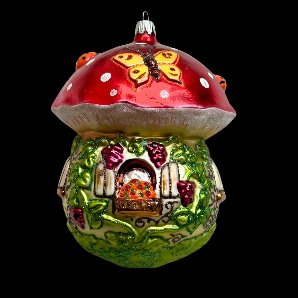 Giant Nostalgic Mushroom House | Nostalgie Christbaumschmuck - Bon Ton goods