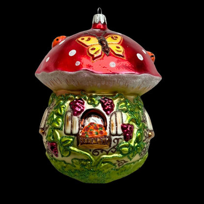 Giant Nostalgic Mushroom House | Nostalgie Christbaumschmuck - Bon Ton goods