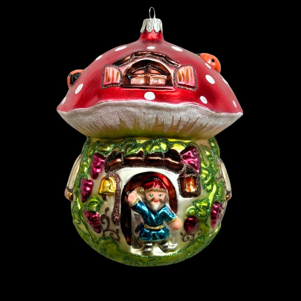 Giant Nostalgic Mushroom House | Nostalgie Christbaumschmuck - Bon Ton goods