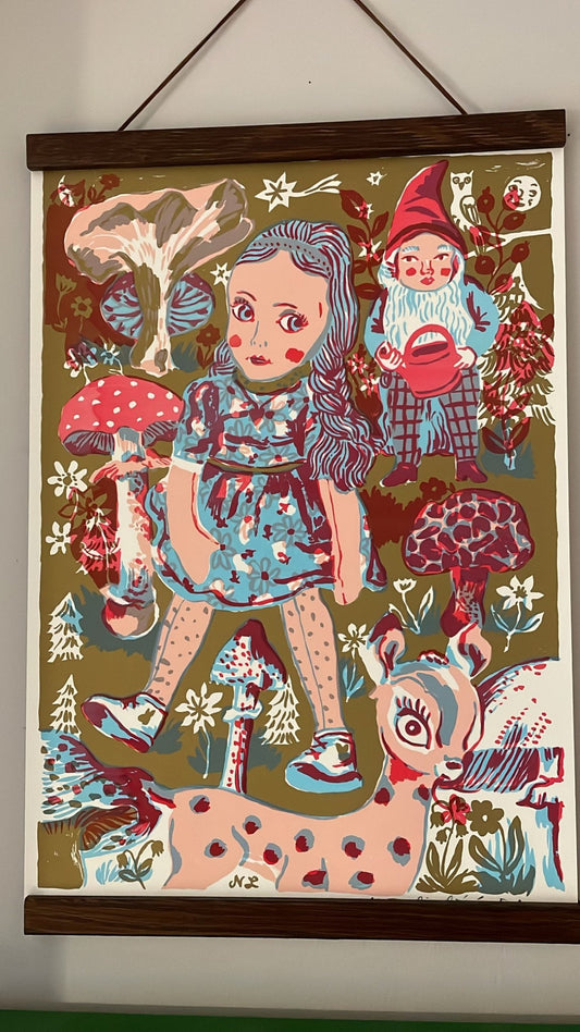 Girl Doll Print 2 - Nathalie Lete - Bon Ton goods