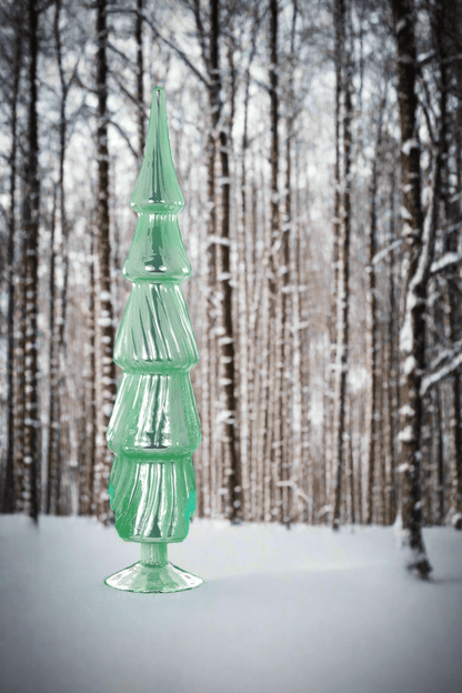 Glass Tree - Winter Green | Christmas Ornament - Bon Ton goods