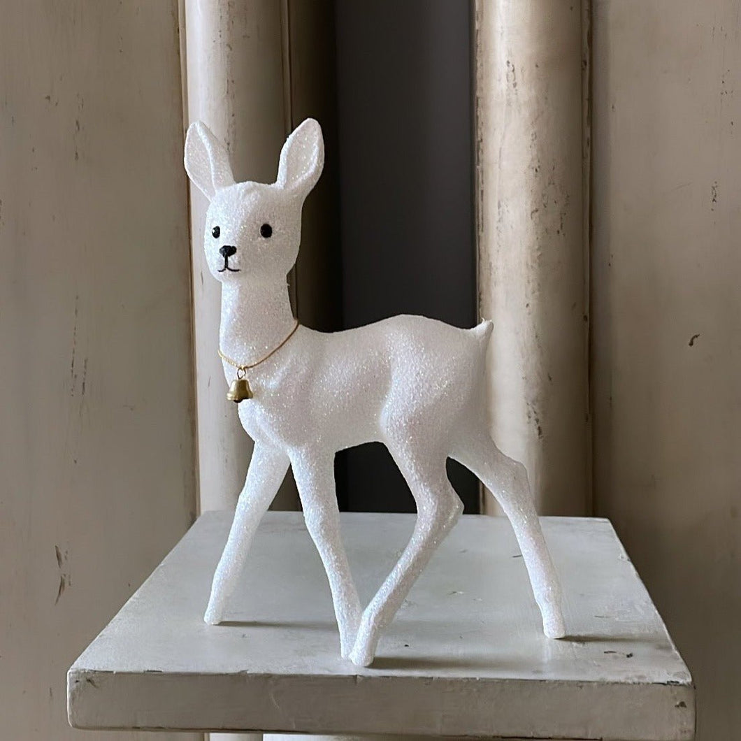 Glitter Bambi - Brilliant White with Bell - Bon Ton goods