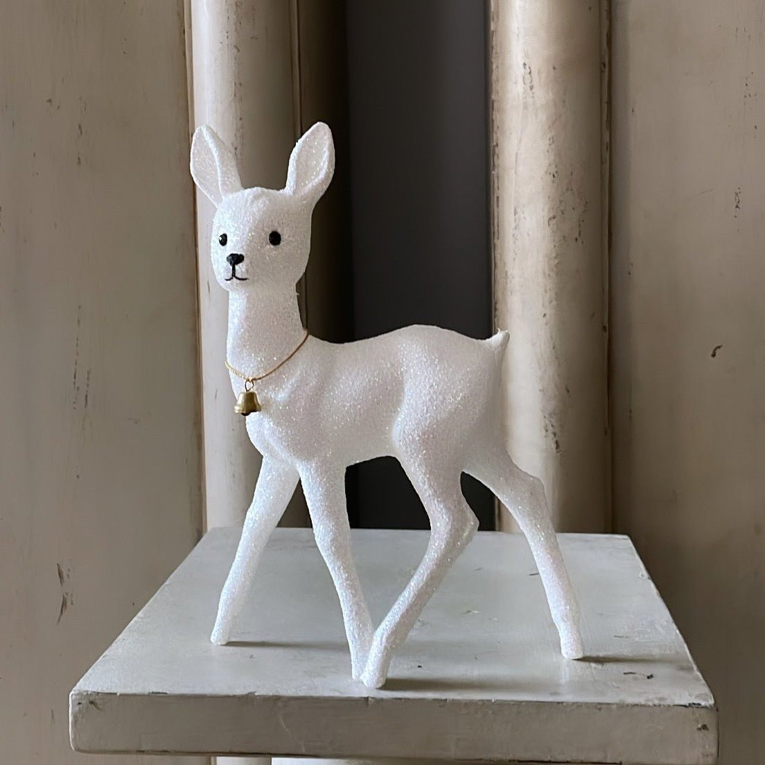 Glitter Bambi - Brilliant White with Bell | Ino Schaller - Bon Ton goods