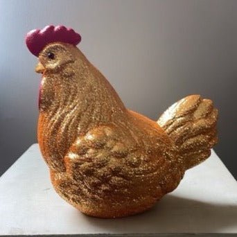 Glitter Chicken Golden | Ino Schaller - Bon Ton goods