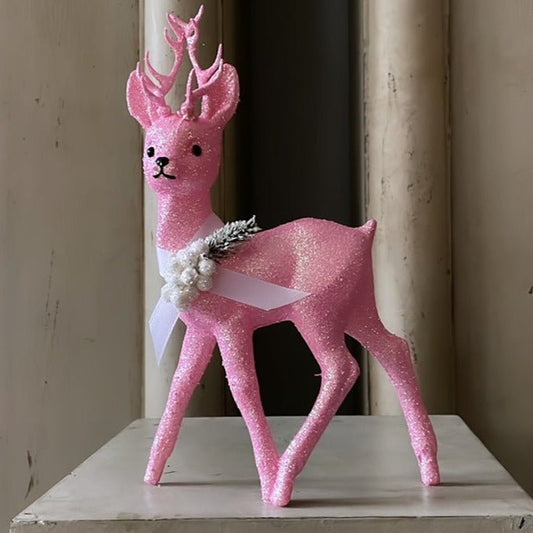 Glitter Deer - Brilliant Rose with Decoration | Ino Schaller - Bon Ton goods