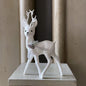 Glitter Deer - Brilliant White with Pinecone | Ino Schaller - Bon Ton goods