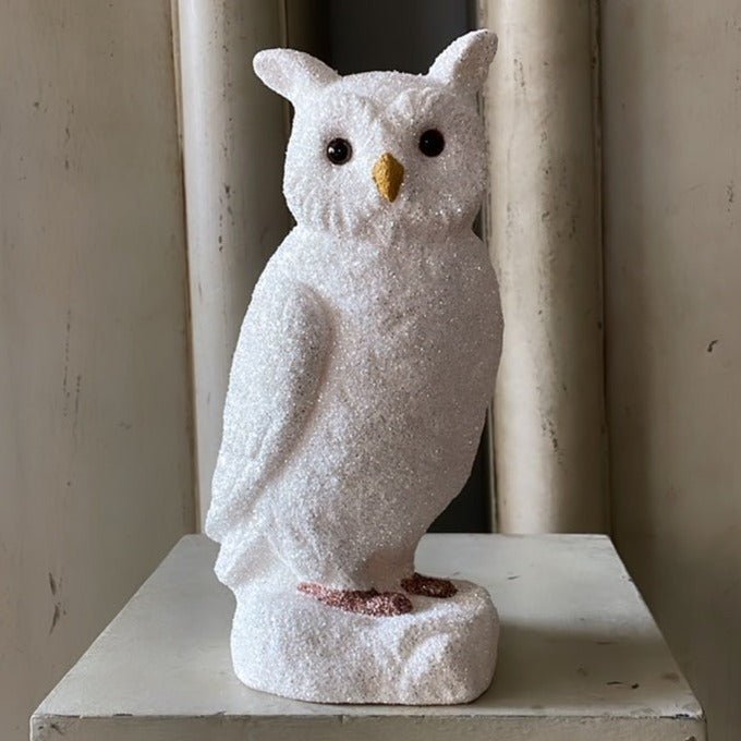 Glitter Owl - Brilliant White - Bon Ton goods