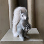 Glitter Squirrel - Silver with Fur Tail | Ino Schaller - Bon Ton goods